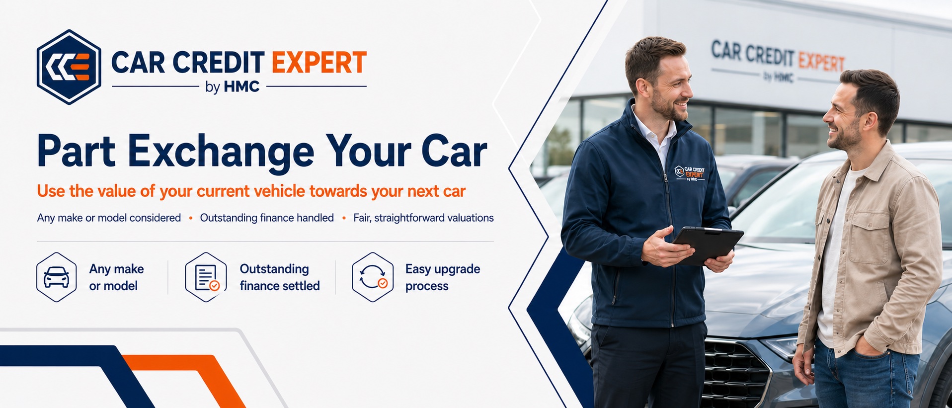 Part exchange your car with Car Credit Expert by HMC